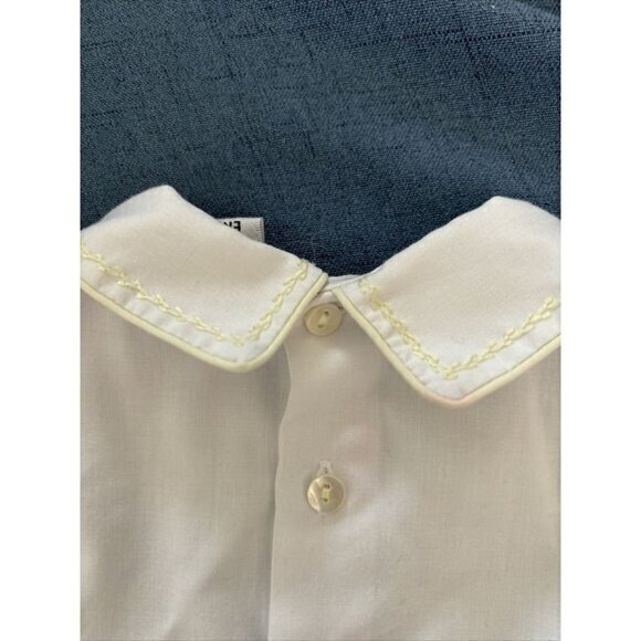 Sarah Louise Boys Romper Size 9-12‎ Months White Toddler Shorties Outfit - Picture 4 of 10